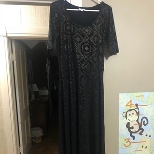 LulaRoe Ana floor length dress